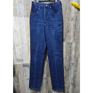 Rough Rider by Circle T Vintage 80s Cowgirl Western High Rise Mom Jeans 5/6